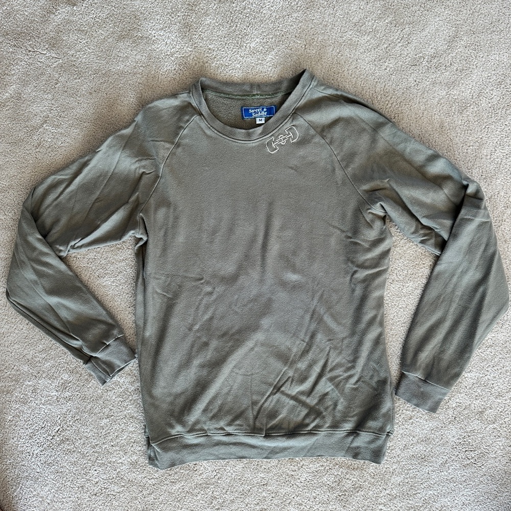 Street & Saddle Olive Crewneck Sweatshirt